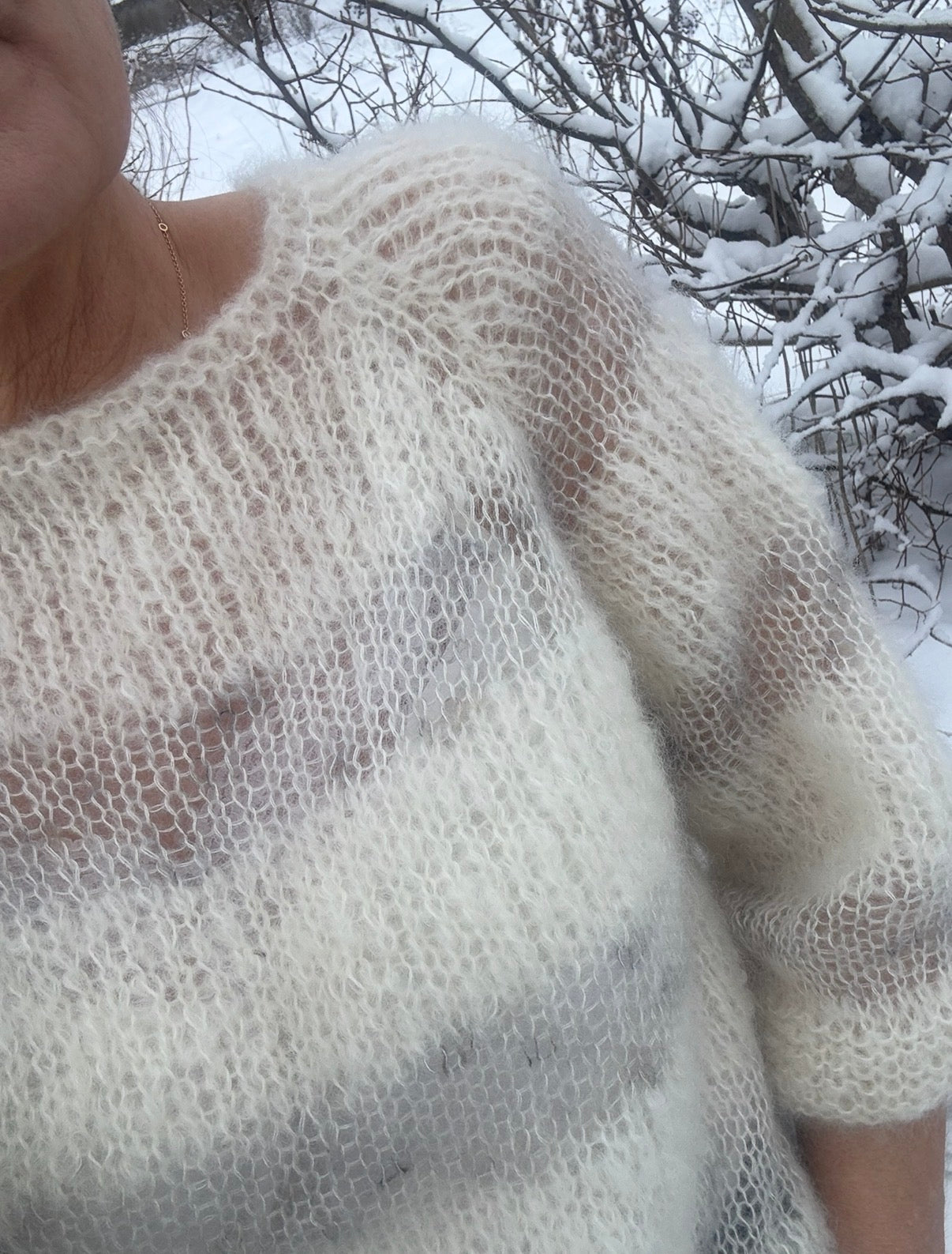 Lys mohair-skjønnhet